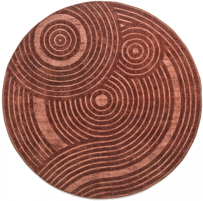 Zen Rost Teppich | Größe: 200 x 200 cm