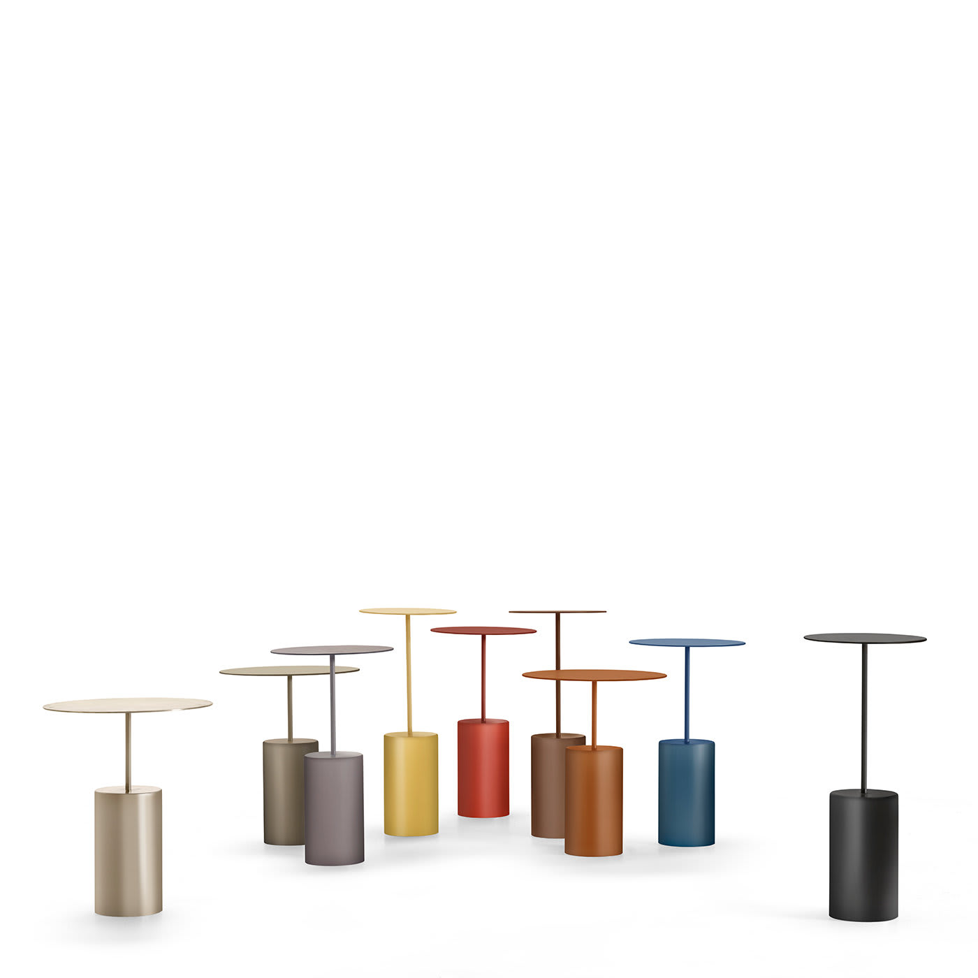 Cocktail Italienischer oranger Beistelltisch