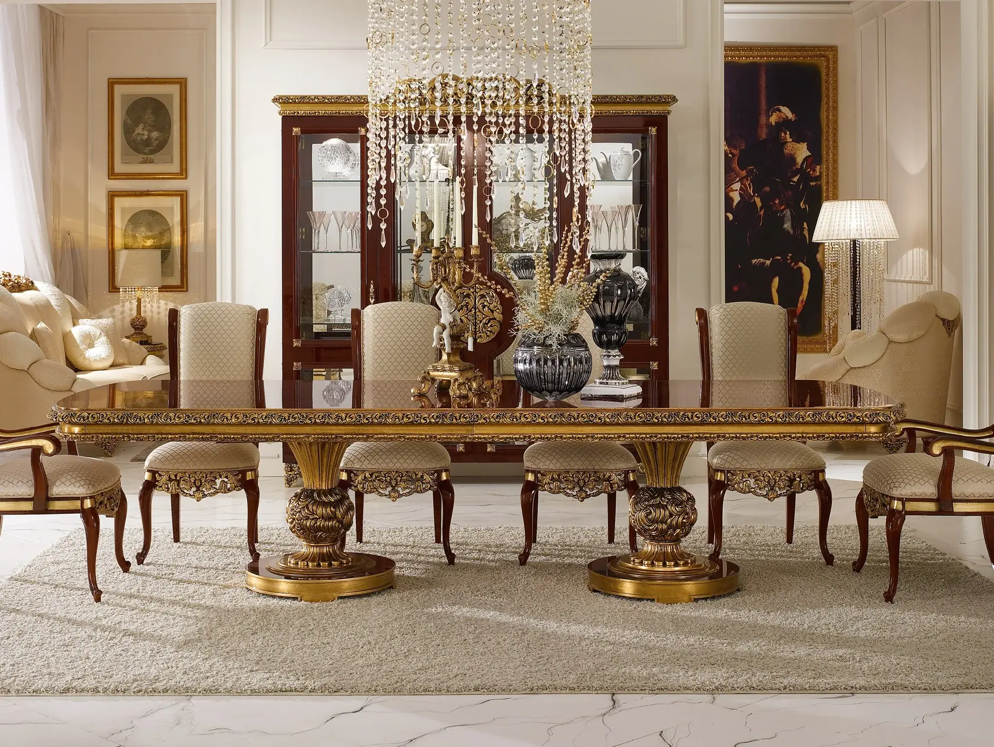 Elegance Klassischer Esstisch | Konfiguration: Fest