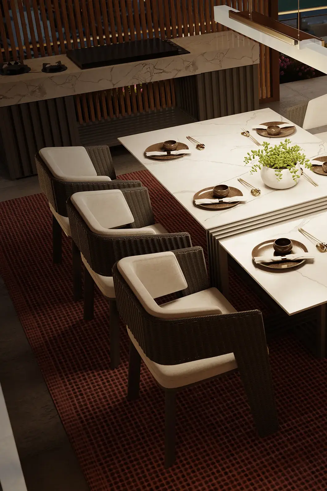 Crown grauer Gartenstuhl - 2