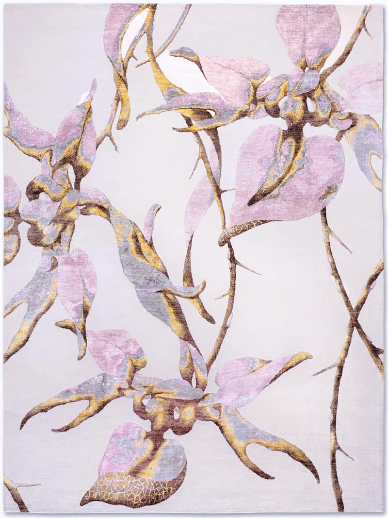 Orchid Pink auf Creme Teppich