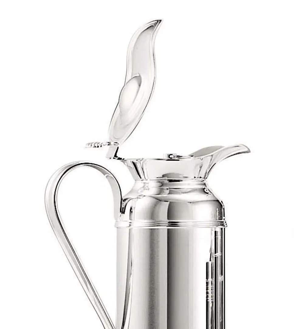 Luxuriöse versilberte Thermo‑Karaffe