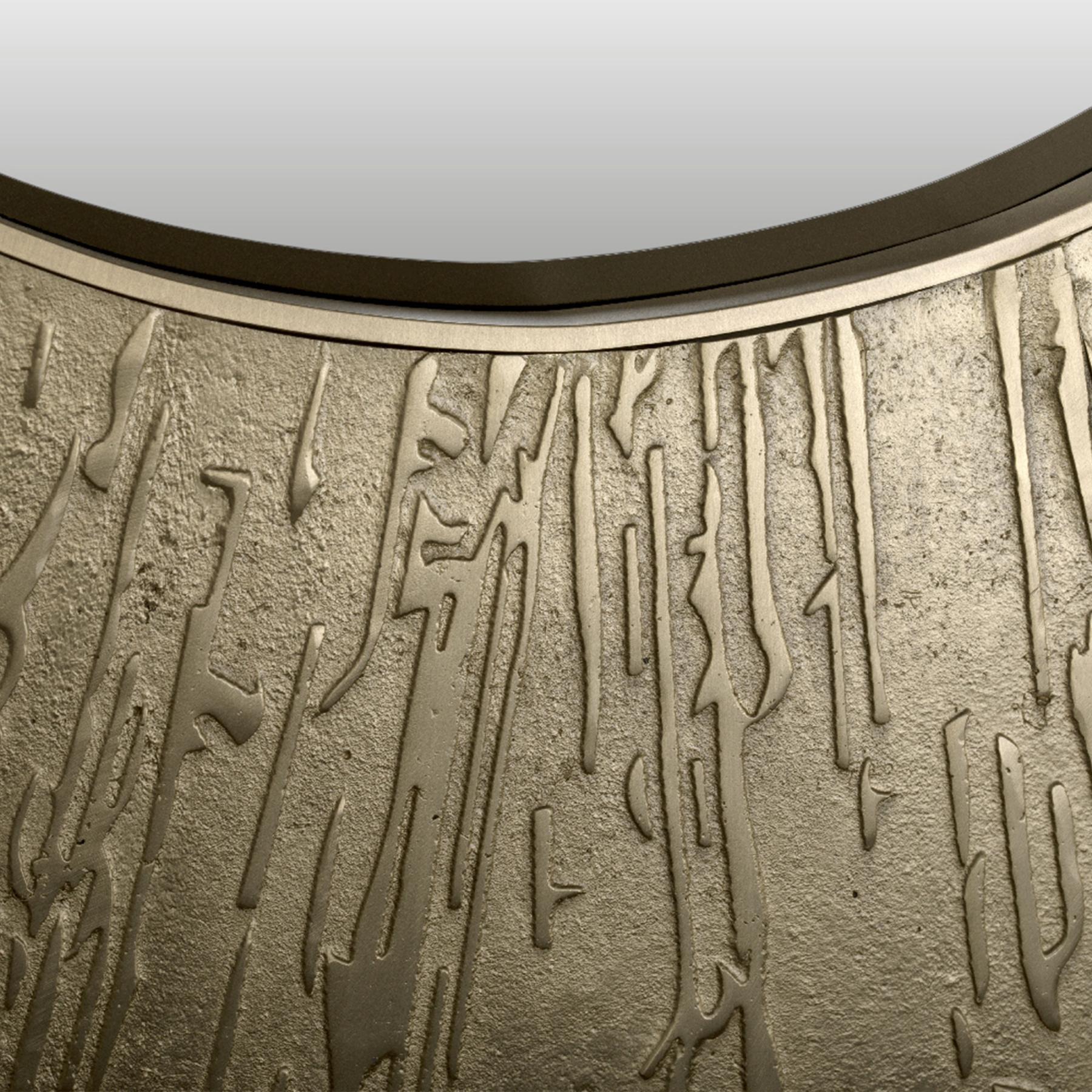 Runder Messing-Akzent-Wandspiegel