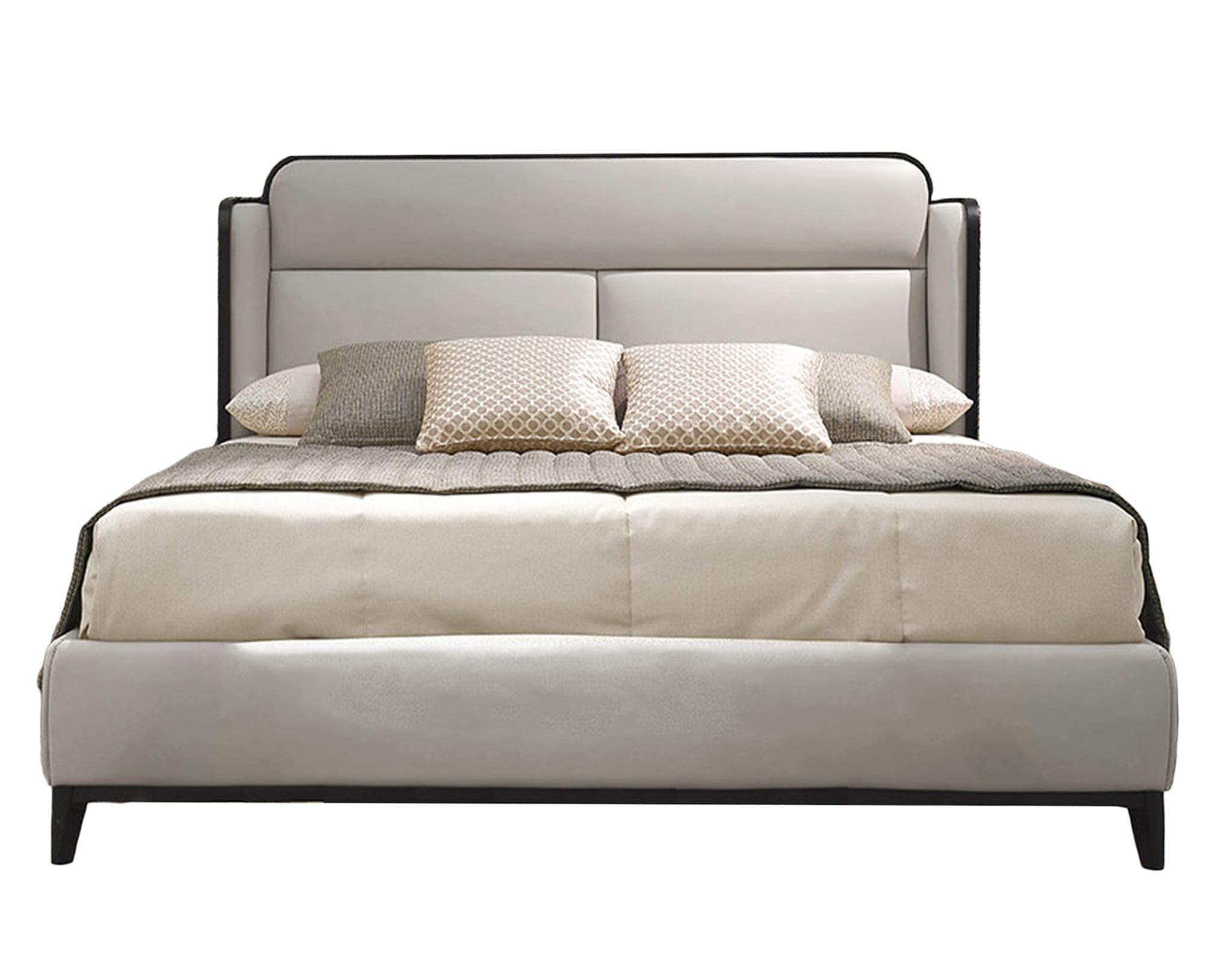 Dilan Beiges italienisches Bett | Matratzengröße: 200 x 200 cm