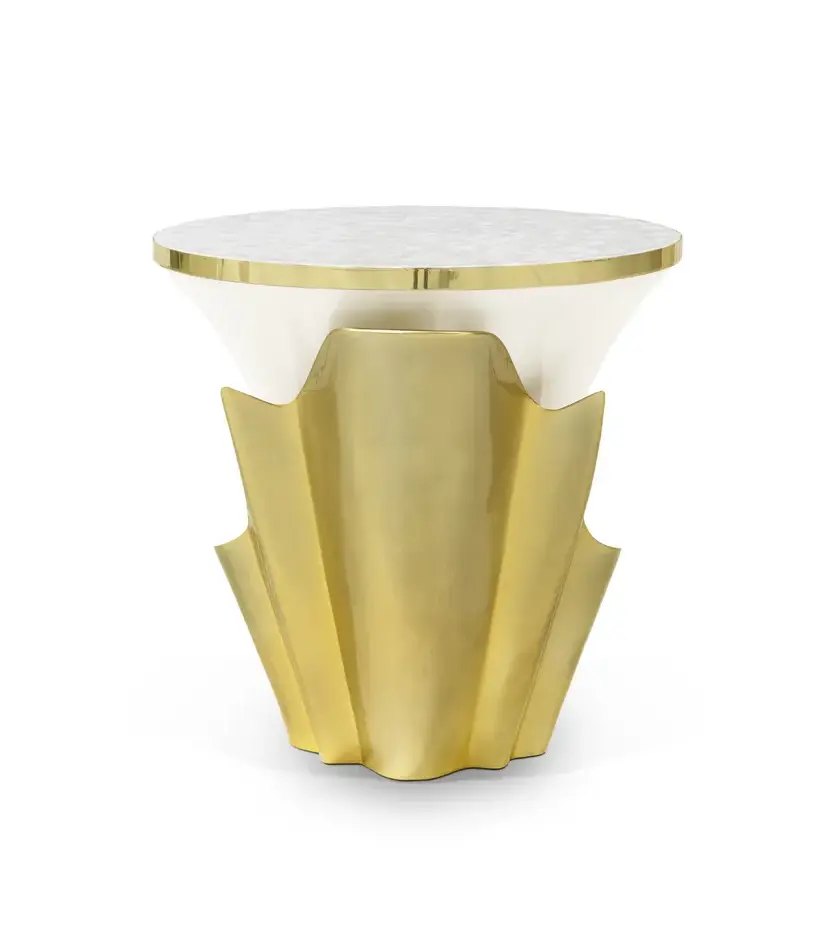 Solstice Perlmutt‑Beistelltisch