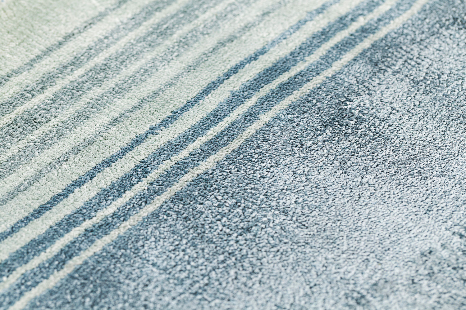 Ozean Handgewebt Viskose Teppich | Größe: 170 x 240 cm
