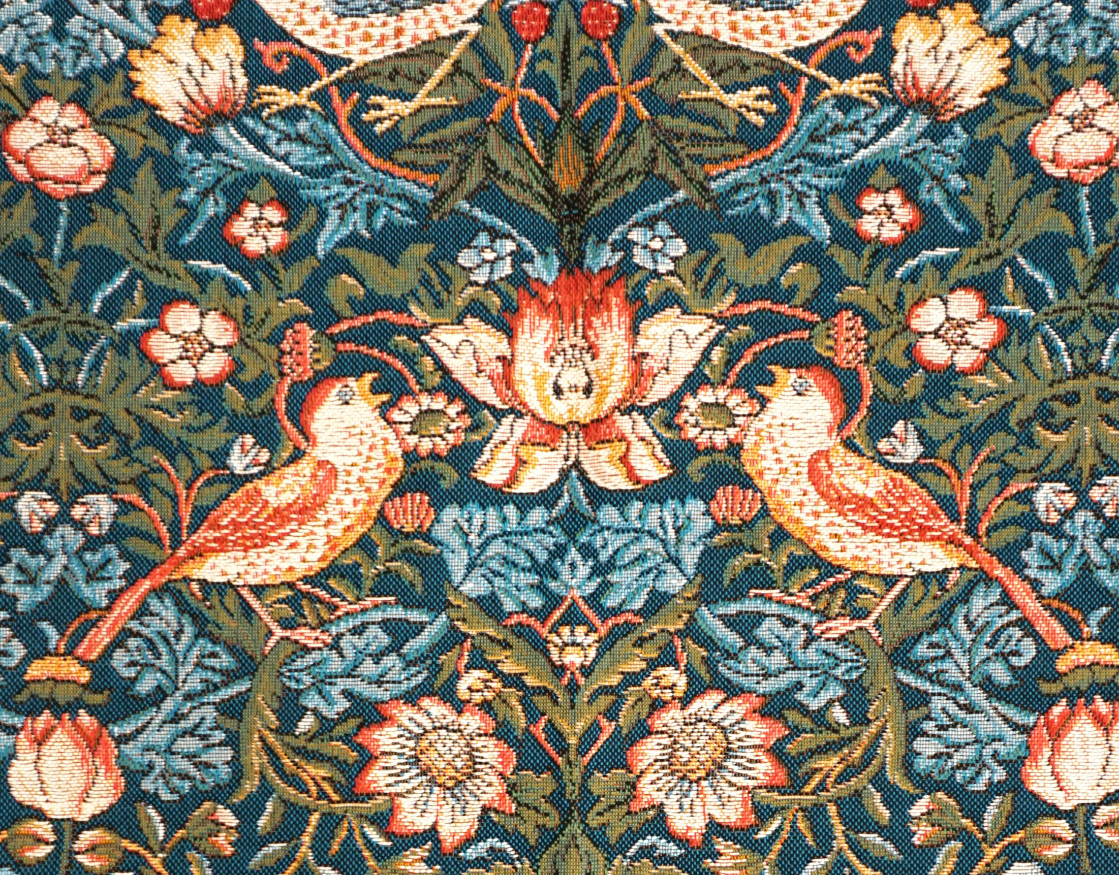 Erdbeerdiebin, W. Morris Wandteppich | Größe: 50 x 67 cm