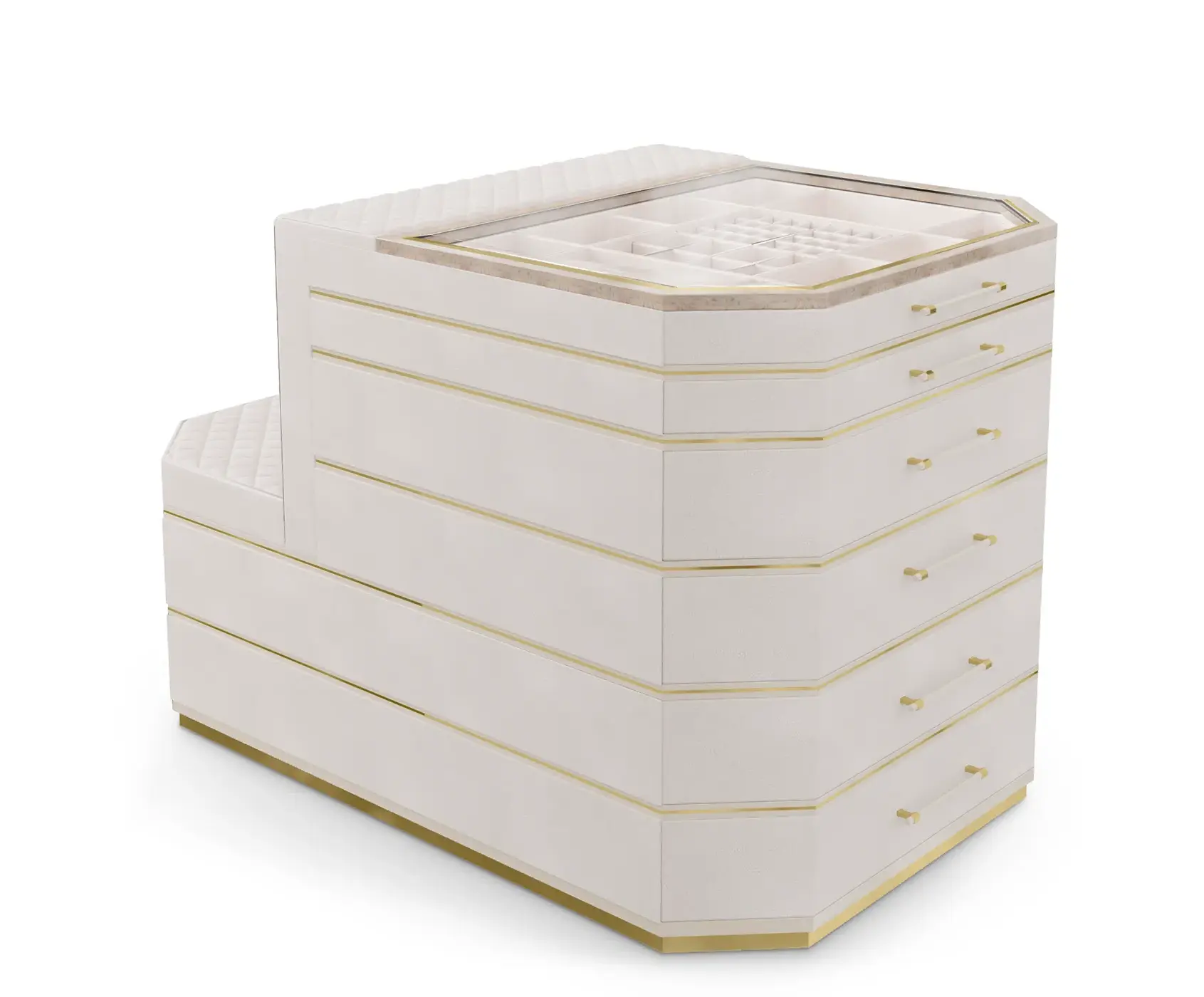 Cadence Beigefarbene Insel‑Schrank