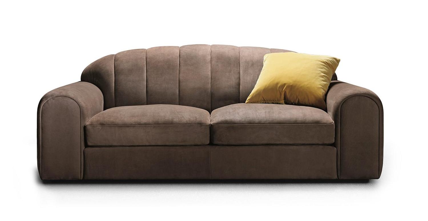 Luxe Curved‑Sofa mit großer Sitzfläche