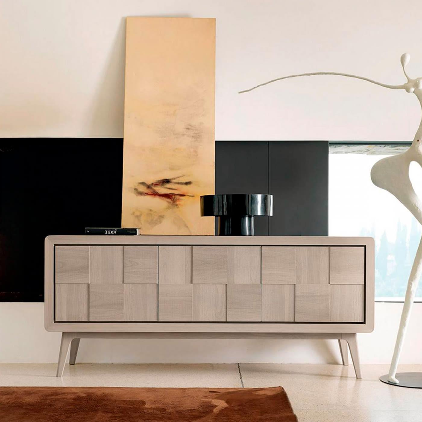 Artes Quadratisches beiges Sideboard