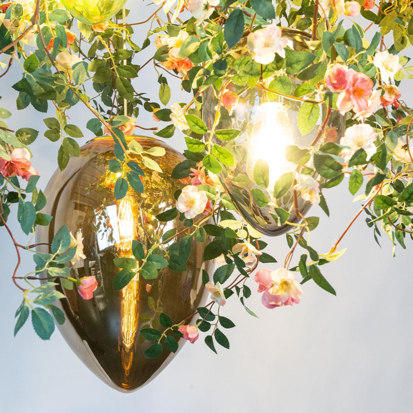 Rose Crystal Kronleuchter