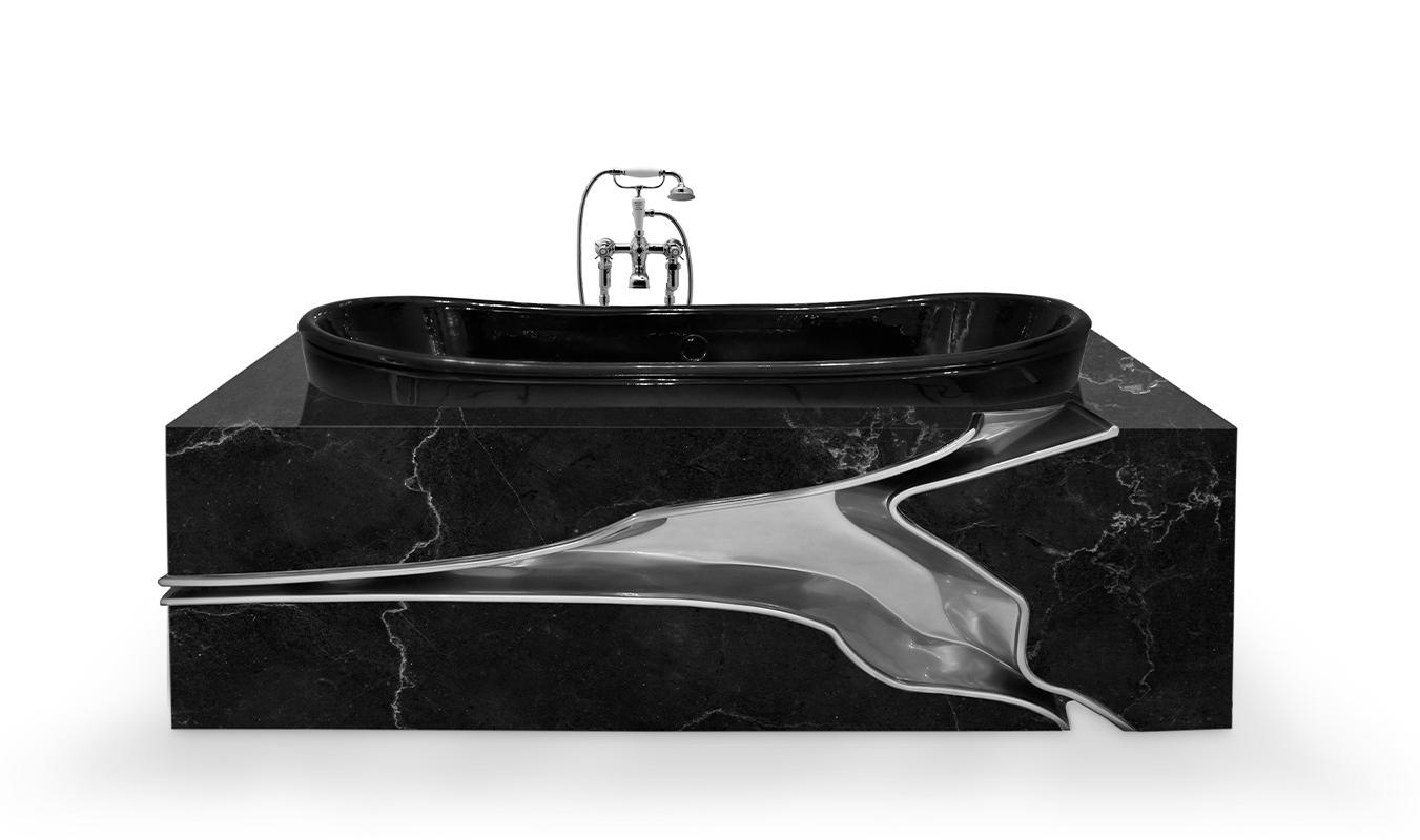 Fractured Marmor Badewanne