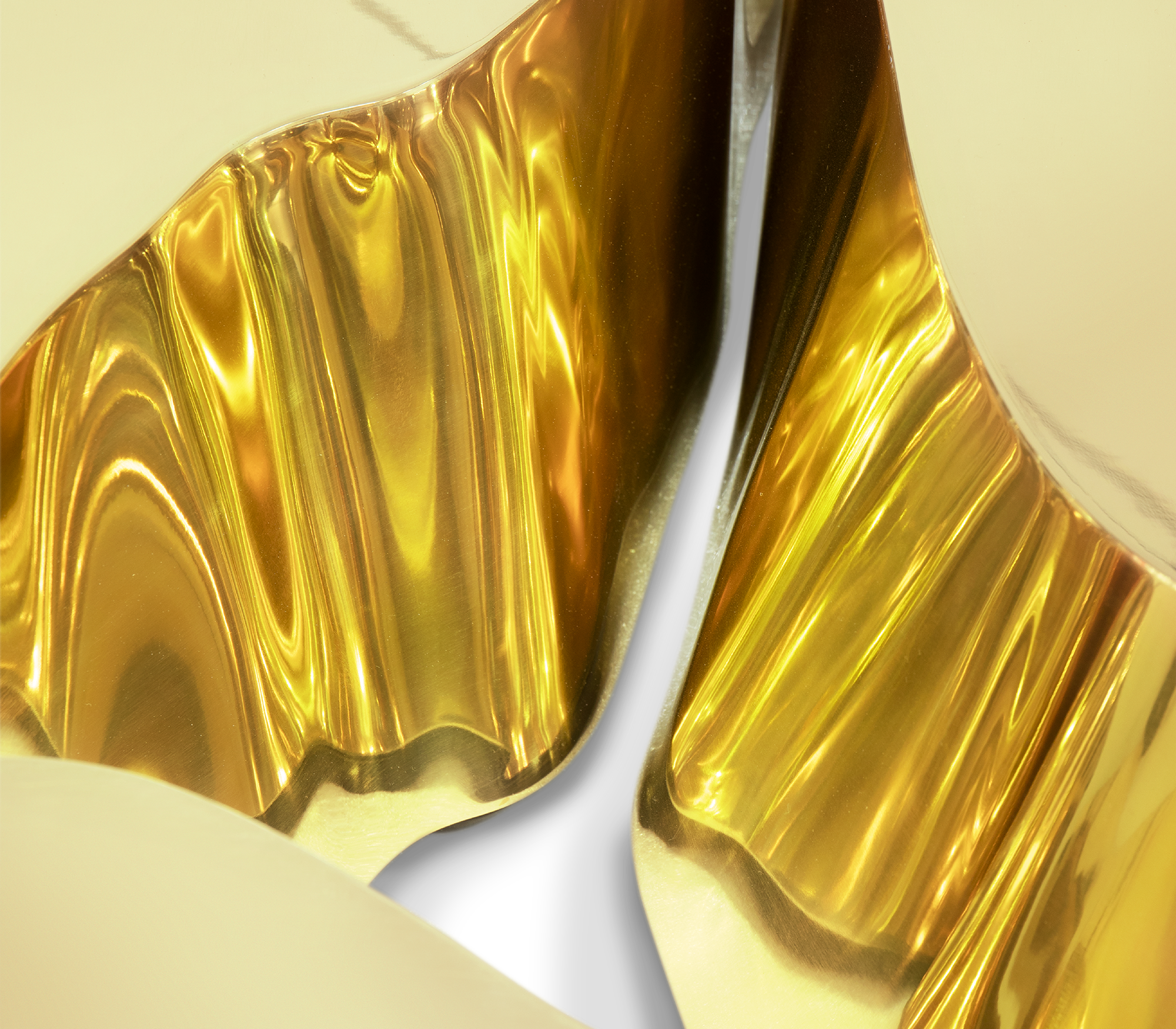 Fissure Blattgold Couchtisch