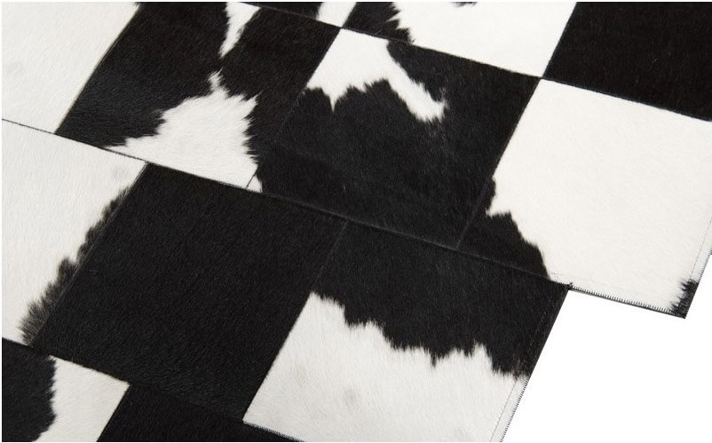 Pixel Black & White Teppich | Größe: 115 × 163 cm