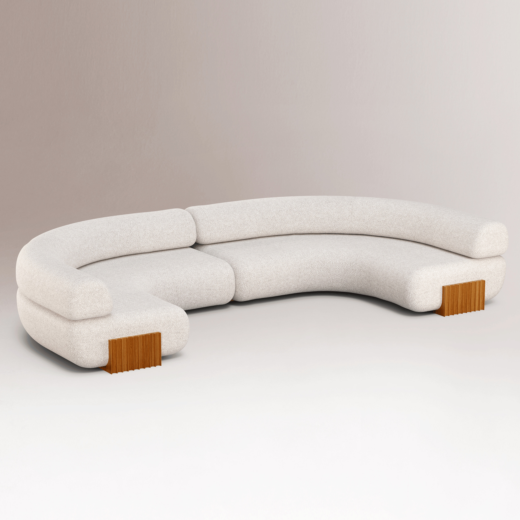 Carmel Wood Modulares Sofa