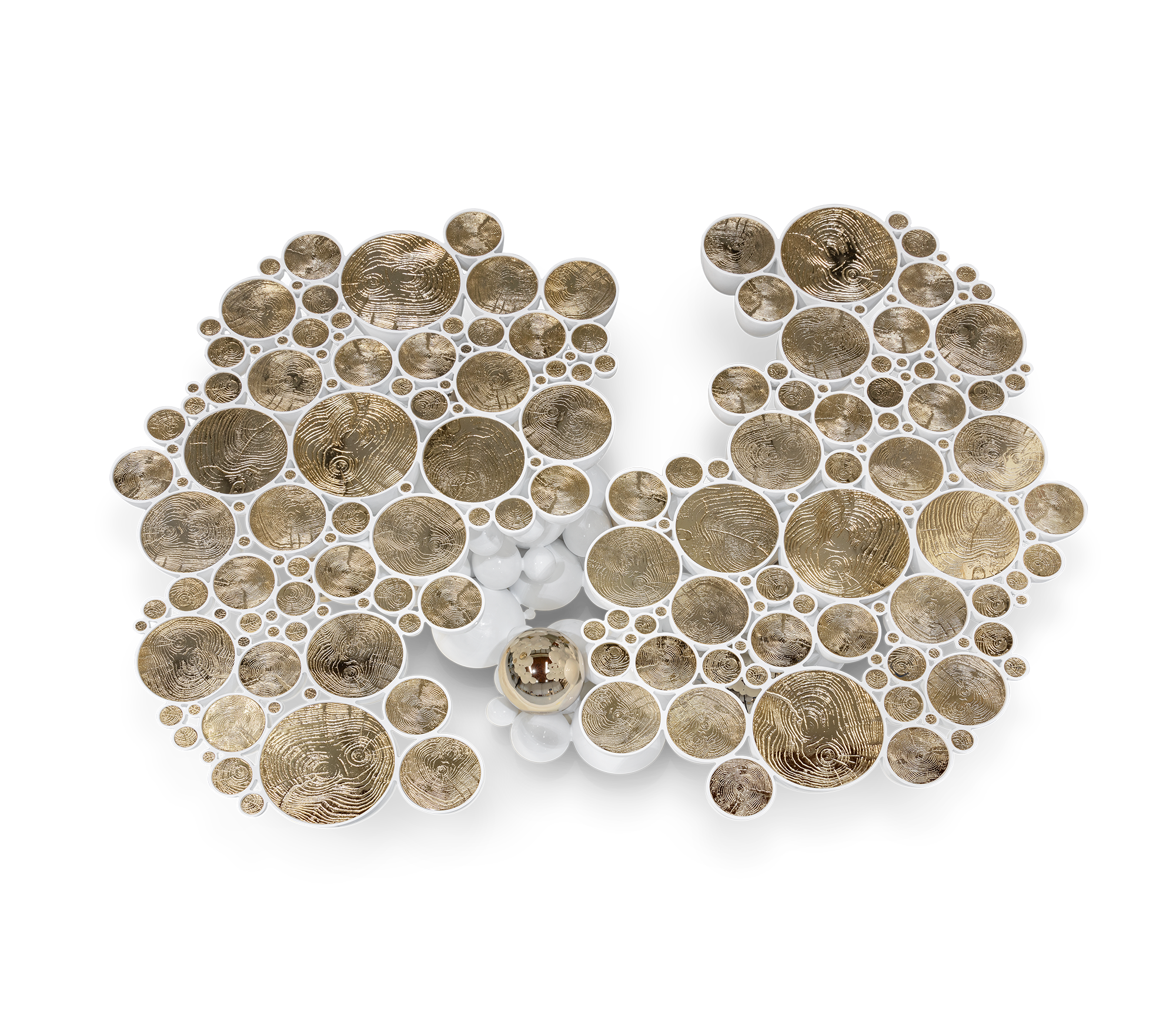 Orbit Weißer Couchtisch