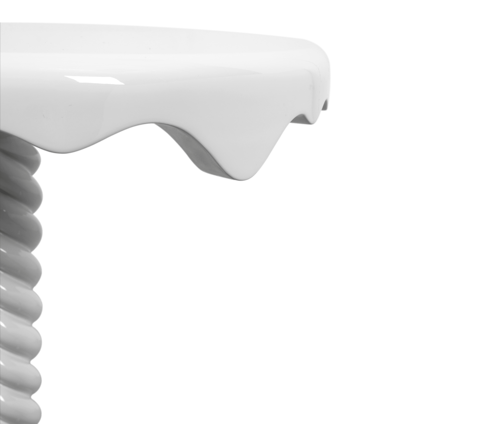 Perlmuttweißer Beistelltisch