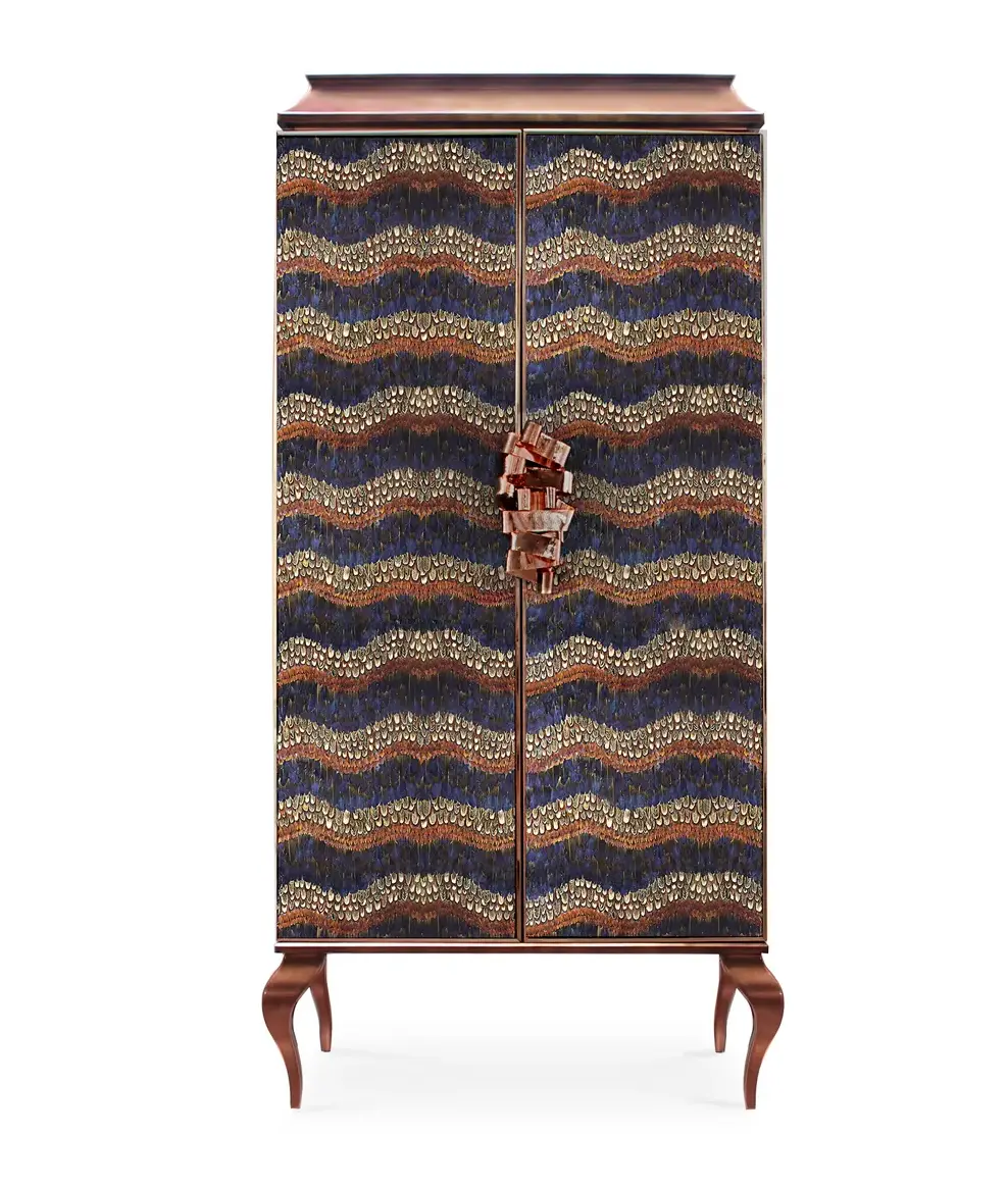 Mirage Purpurne Feder‑Armoire