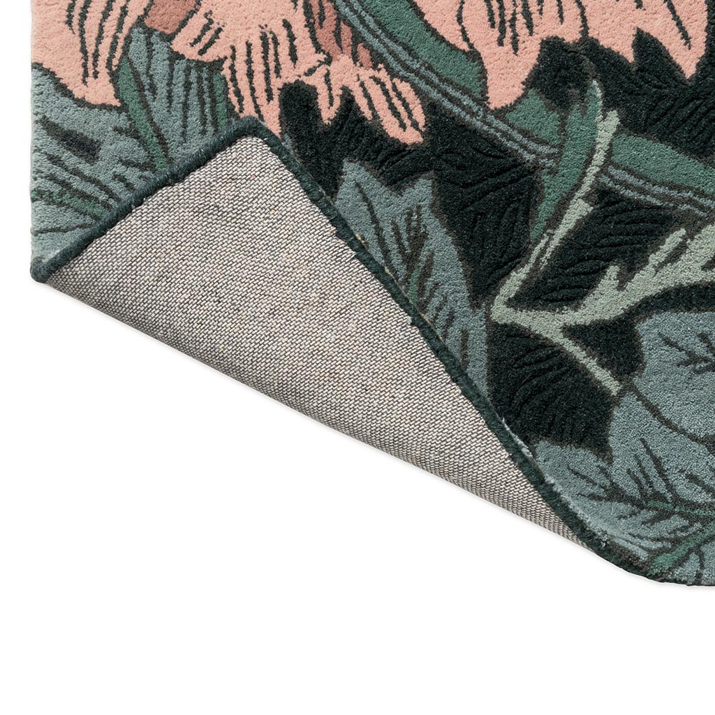Honeysuckle & Tulip Teal Teppich | Größe: 170 × 240 cm