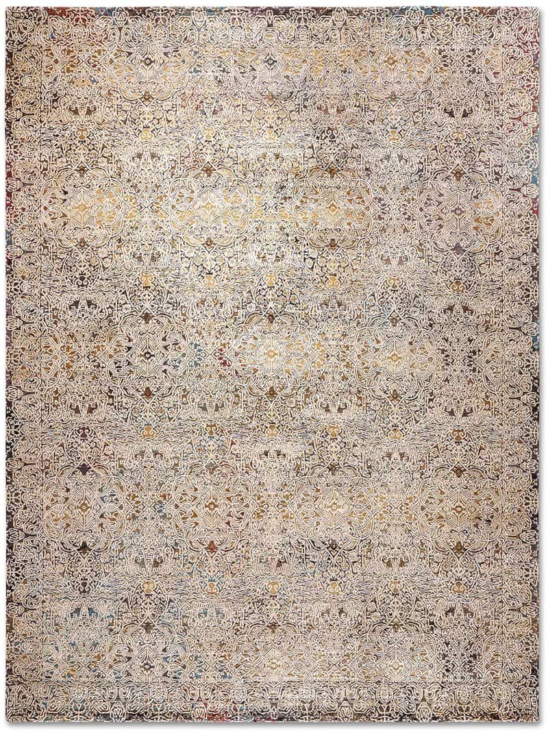 Ferahan Splash Old Gold Teppich | Größe: 250 × 300 cm