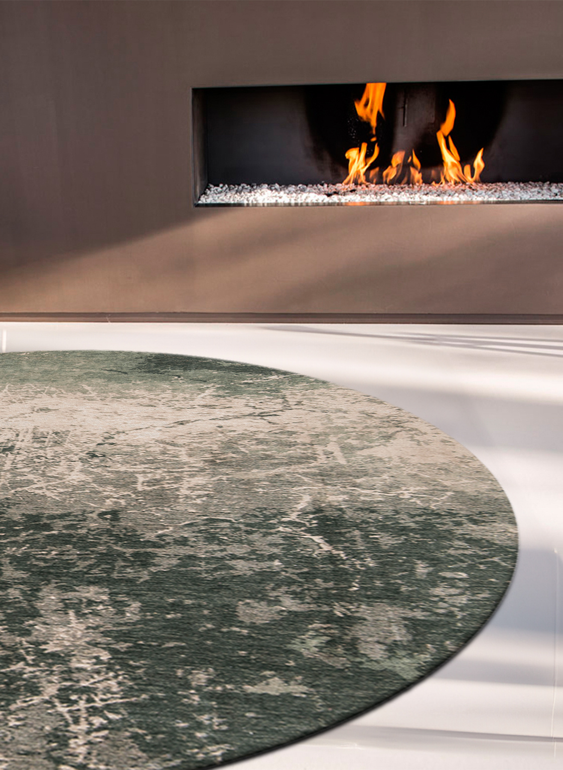 8723 Dark Pine Runder Teppich | Größe: Ø 140 cm