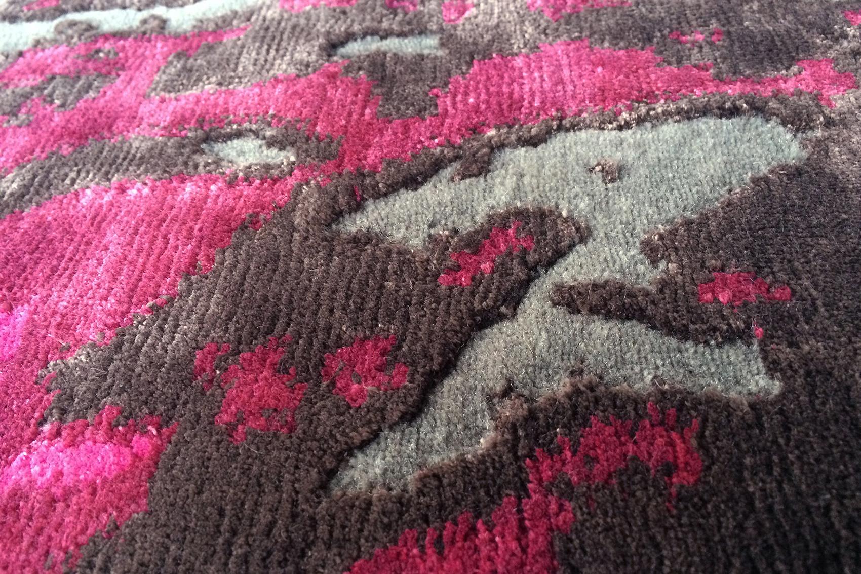 Grass Pink Fuchsia Teppich | Größe: 200 x 300 cm