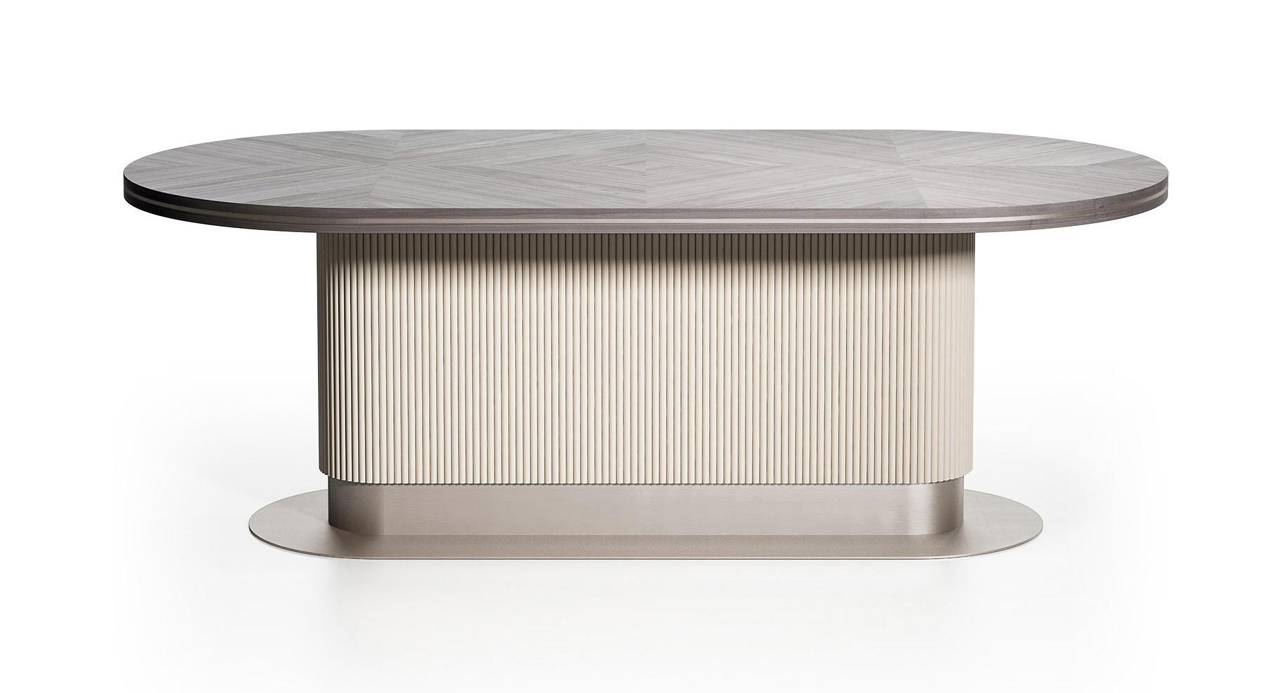 Cocoon Royaler runder Tisch | Tischplatte: Marmor | Dimensions: B 220 cm