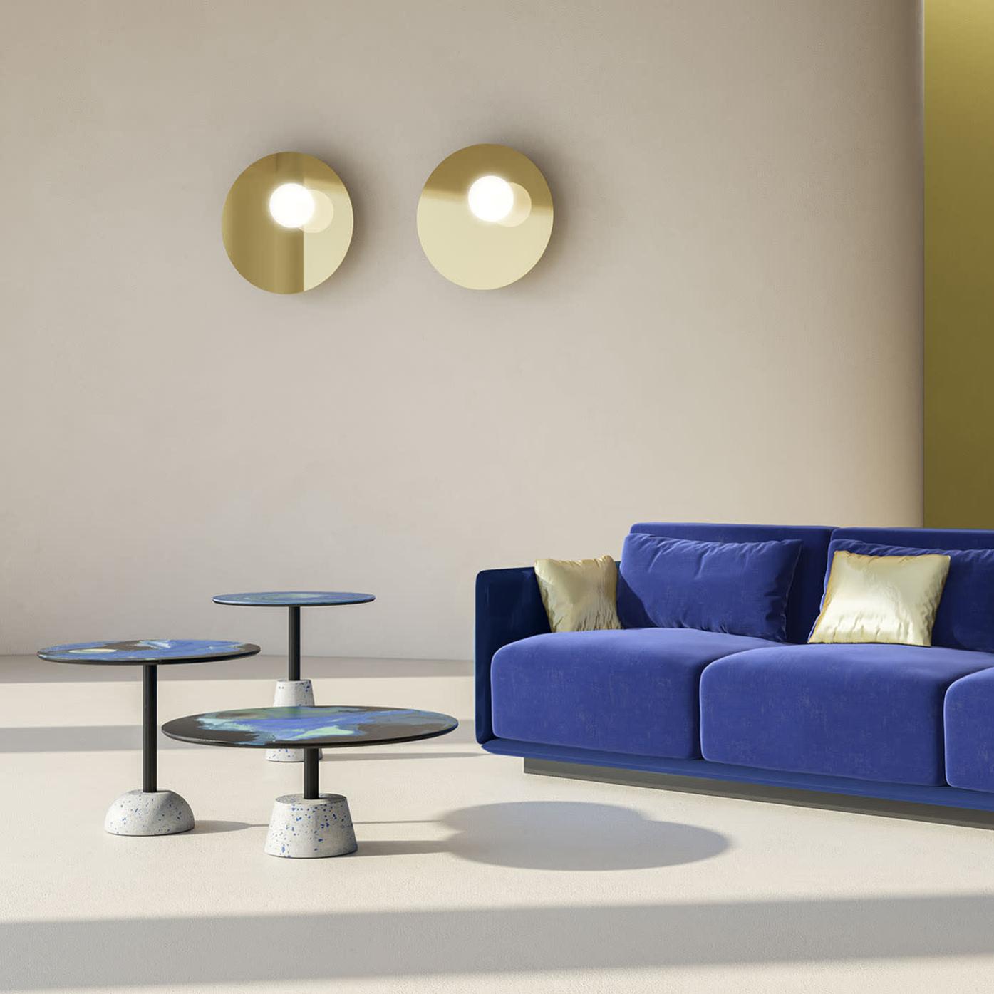 Astraliti Runder Metallcouchtisch