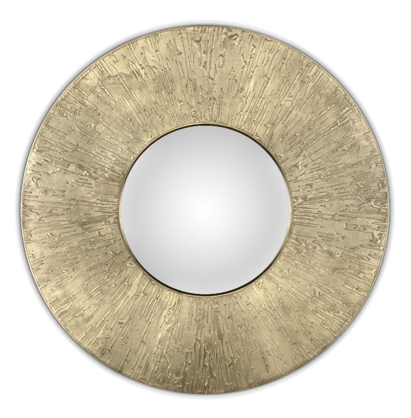 Runder Messing-Akzent-Wandspiegel