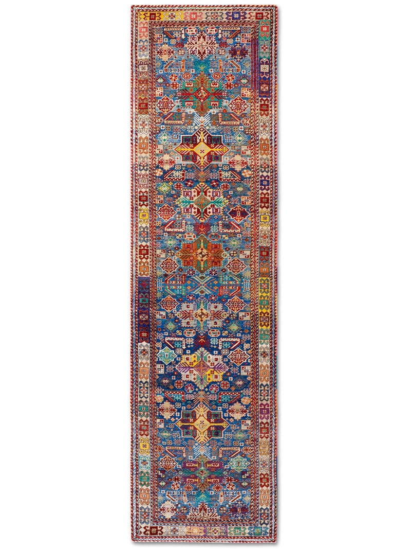 Original auf Naturblau Teppich | Größe: 92 x 365 cm