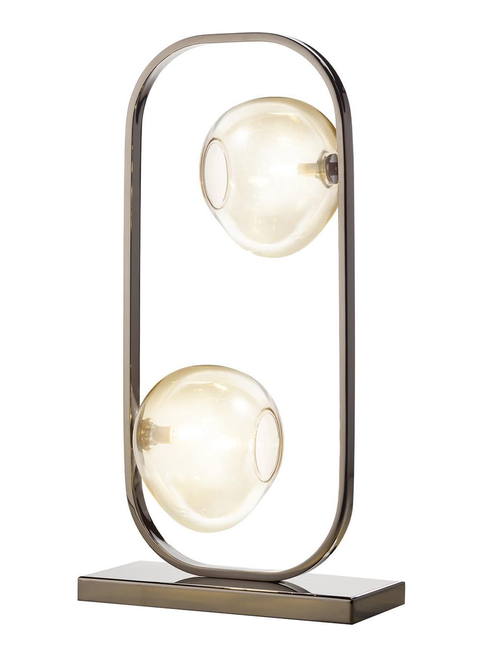 Nickel Tischlampe