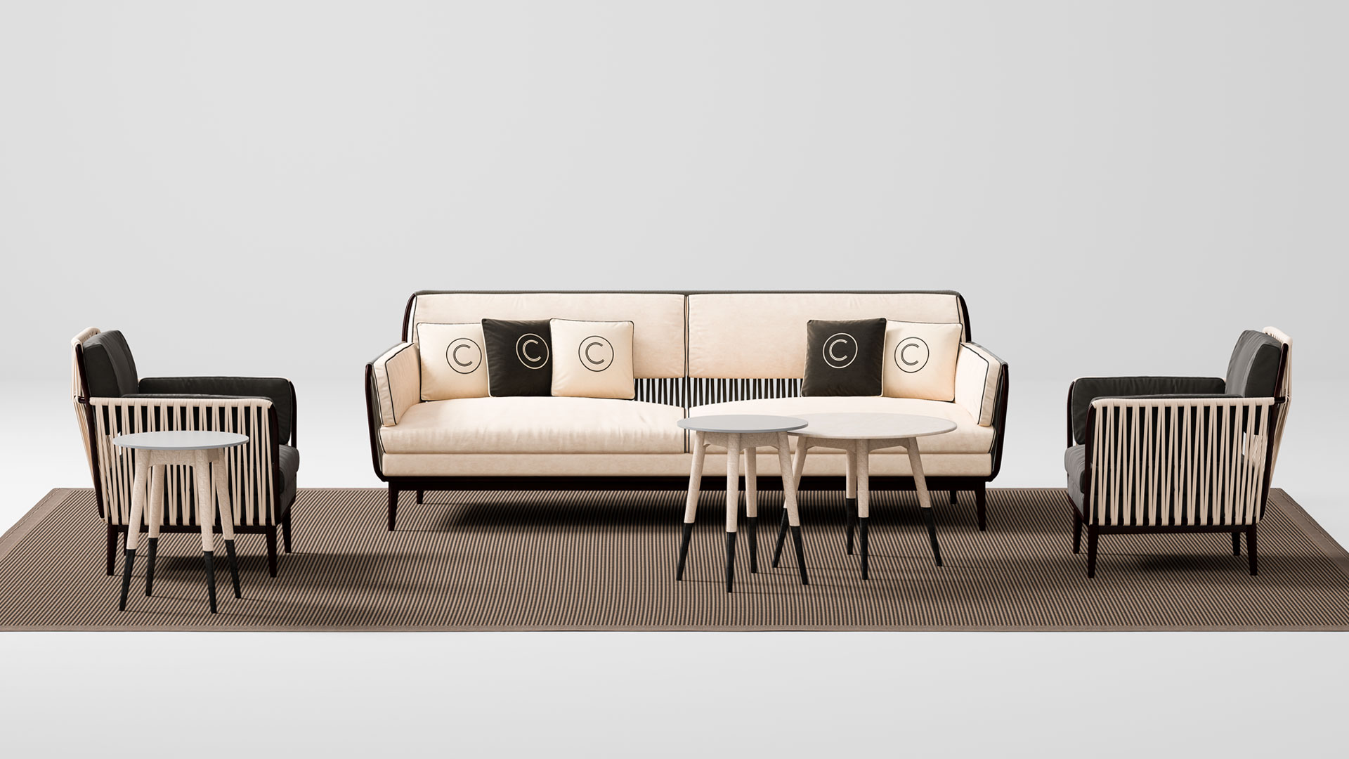 Beiges Sofa