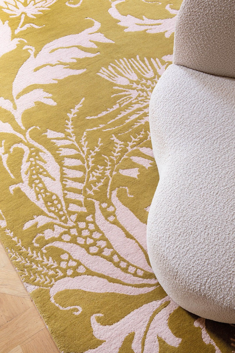 Baroque Yellow 162906 Teppich | Größe: 140 x 200 cm
