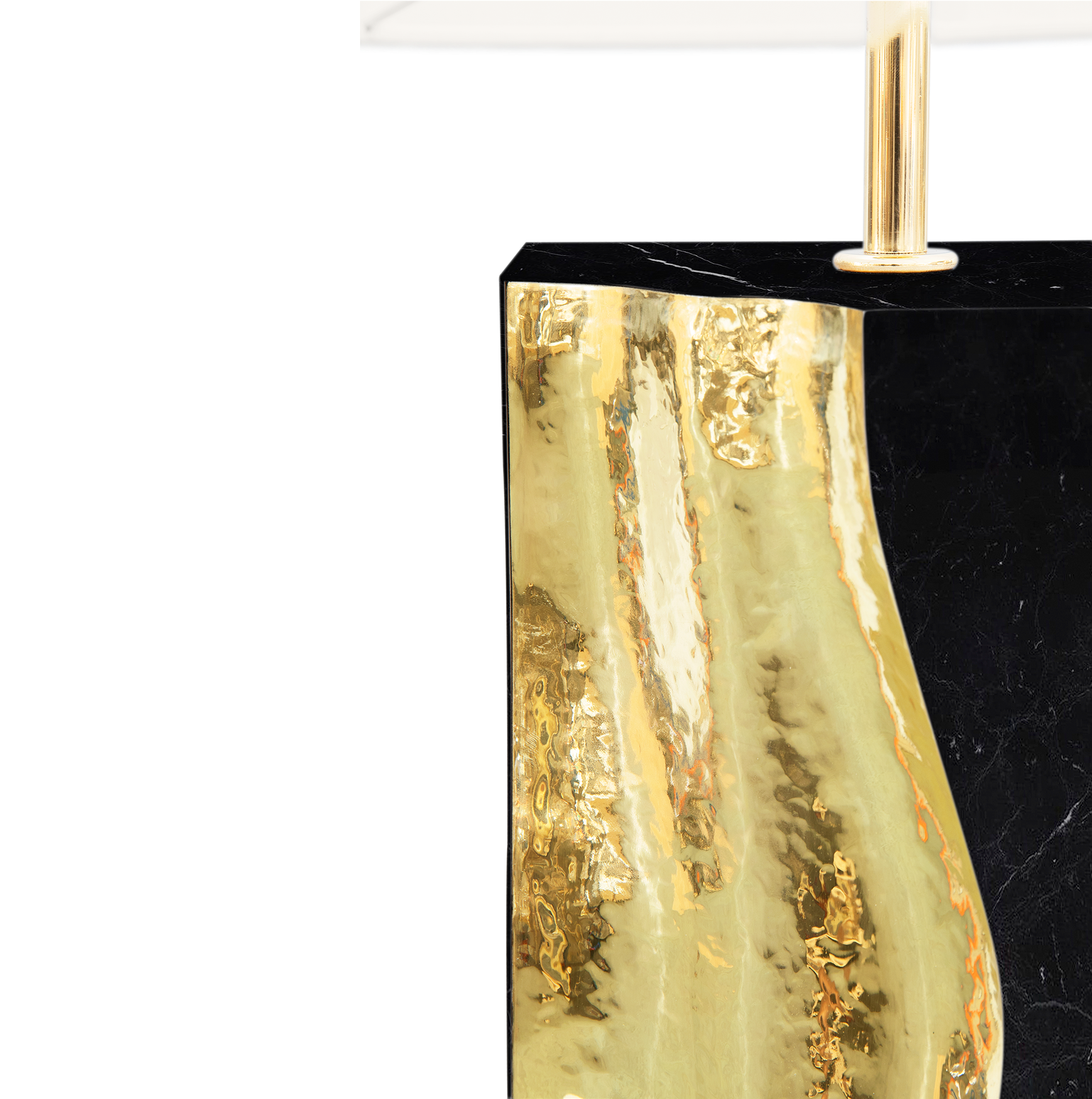 Glacier Nero Marquina‑Tischlampe