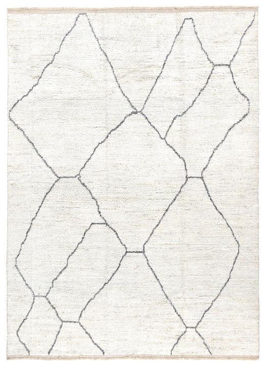 Berber Weiß Hoher Flor Teppich | Größe: 170 x 240 cm