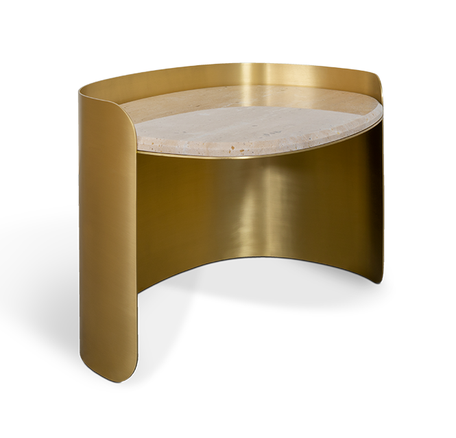 Franklin Scott Ovaler Beistelltisch