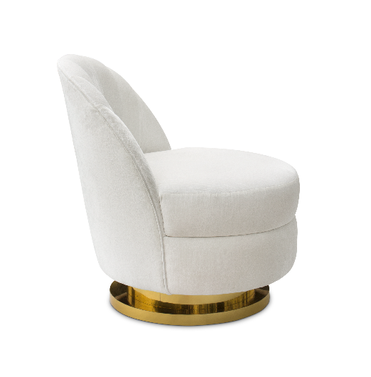 Galen Weißes Einzelsofa