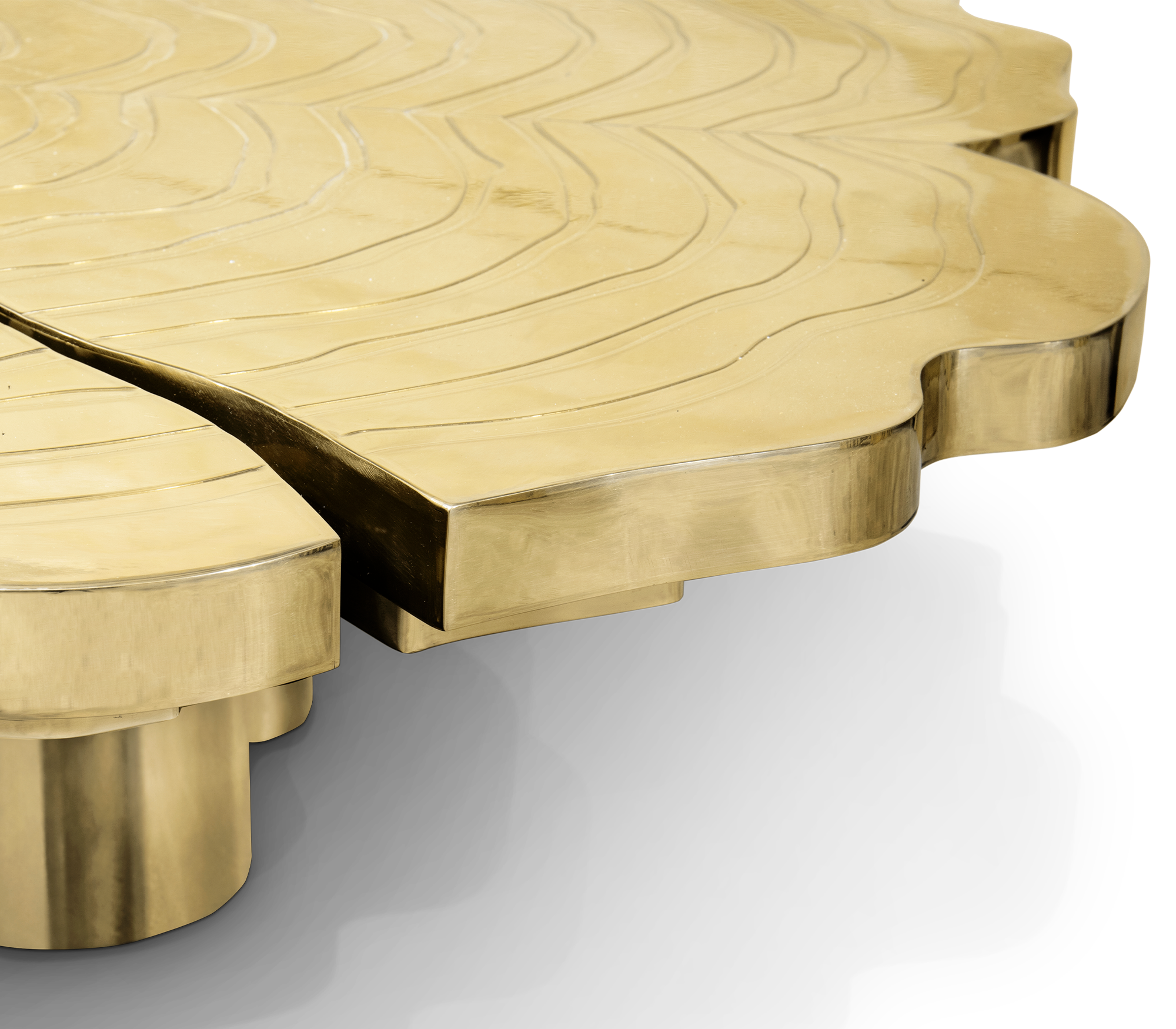 Fortuna Gold 3‑teiliges Couchtisch‑Set