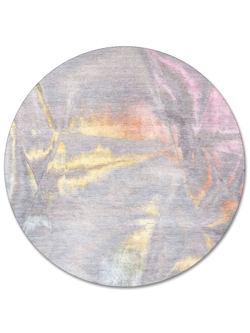 Rund Pastel Sun Teppich