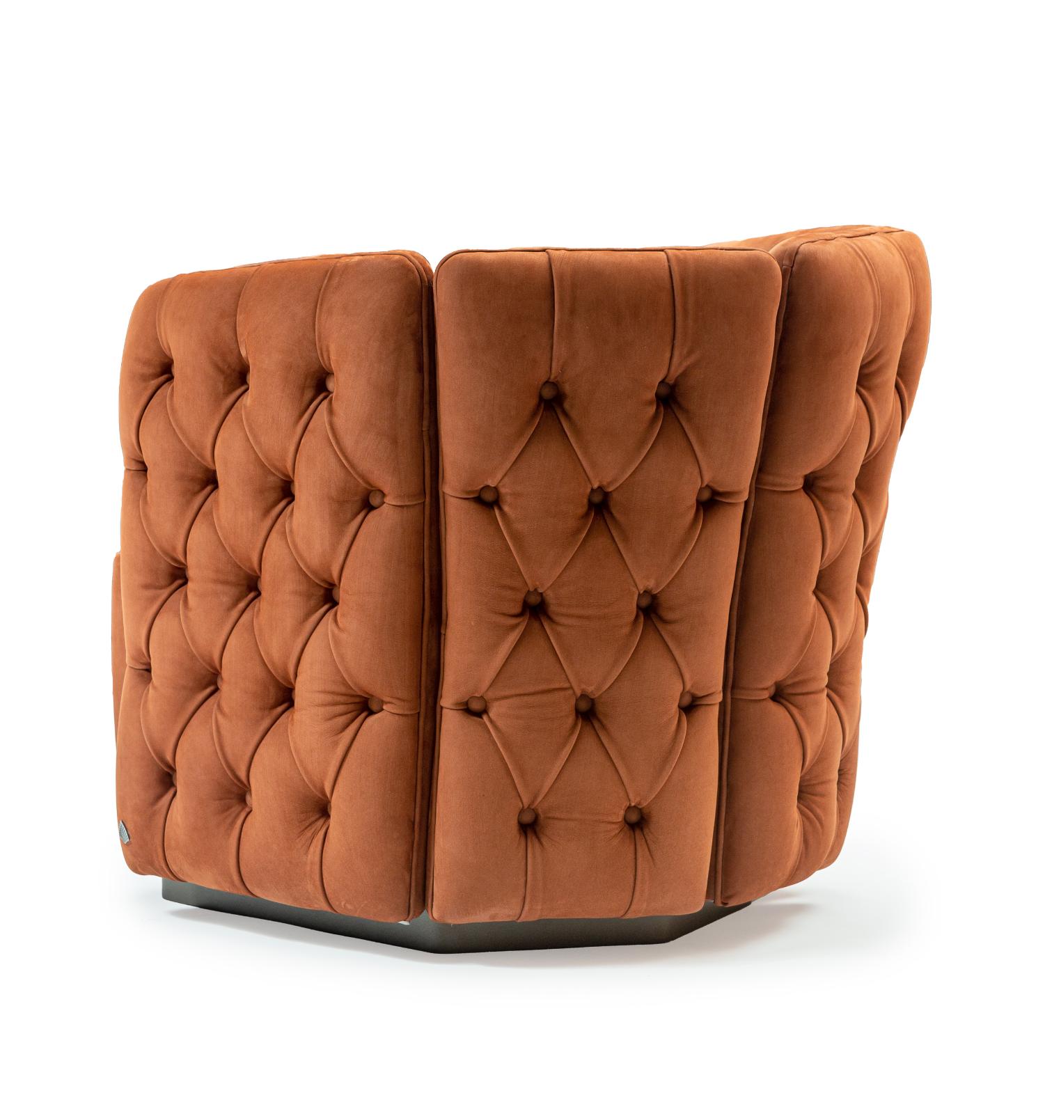 Ford Rust Velvet Sessel