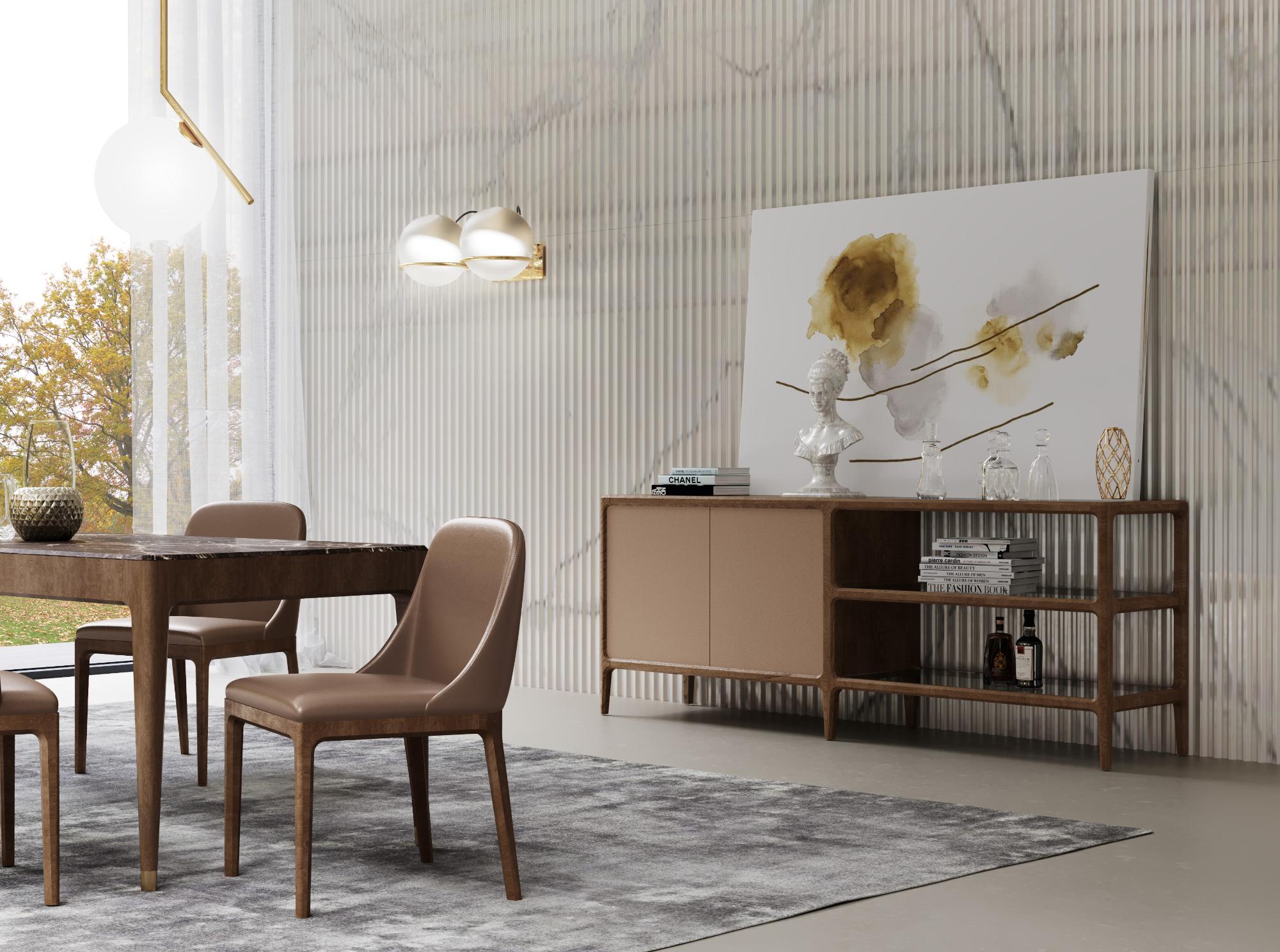 Bellagio Luxe Leder-Sideboard