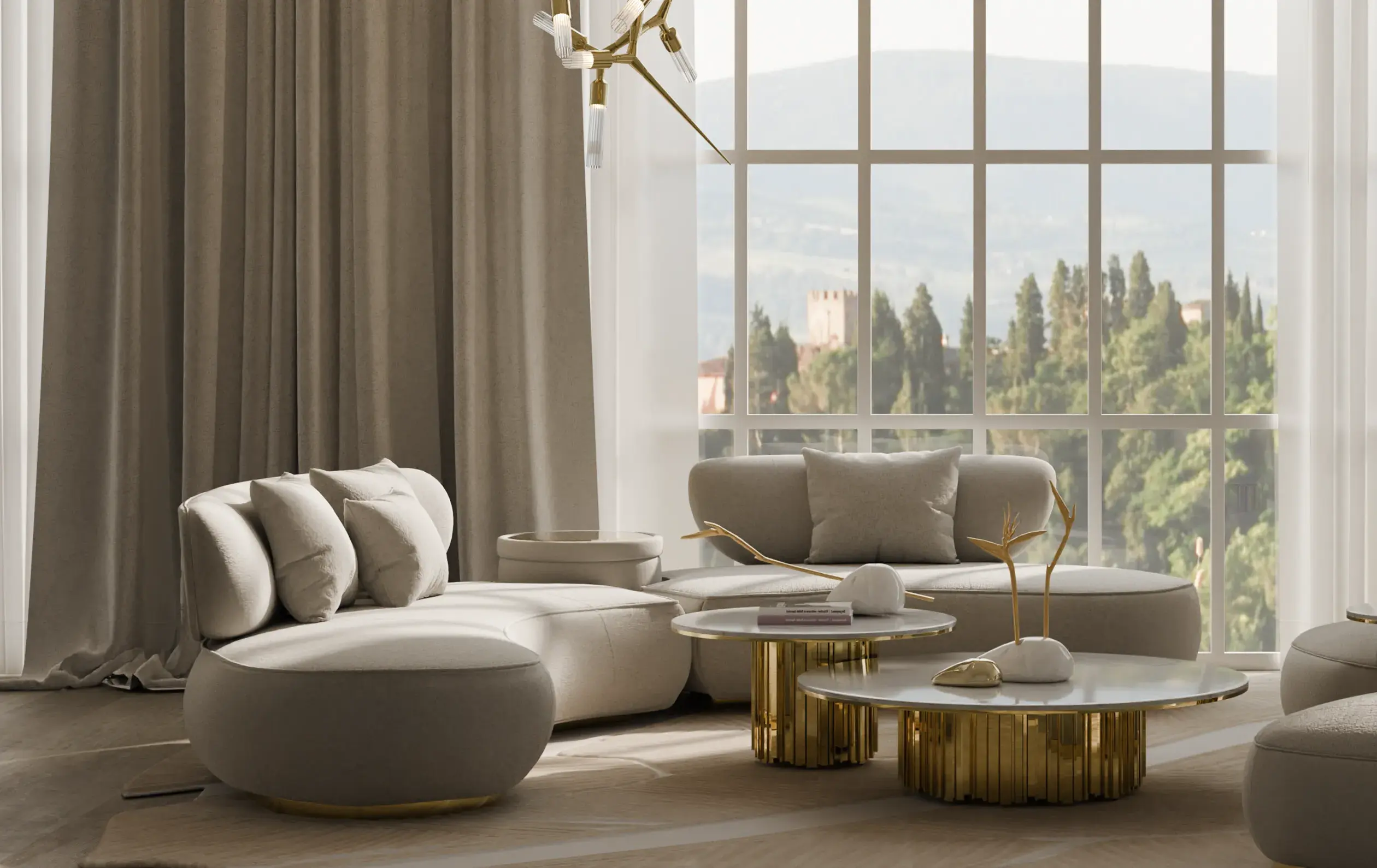 Lattice Rundsofa - 2