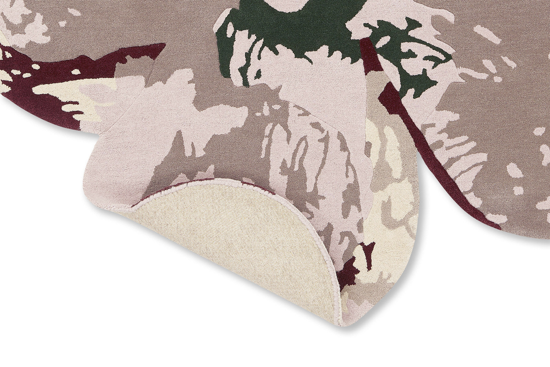 Shaped Magnolia Burgundy 162303 Teppich | Größe: Ø 200 cm