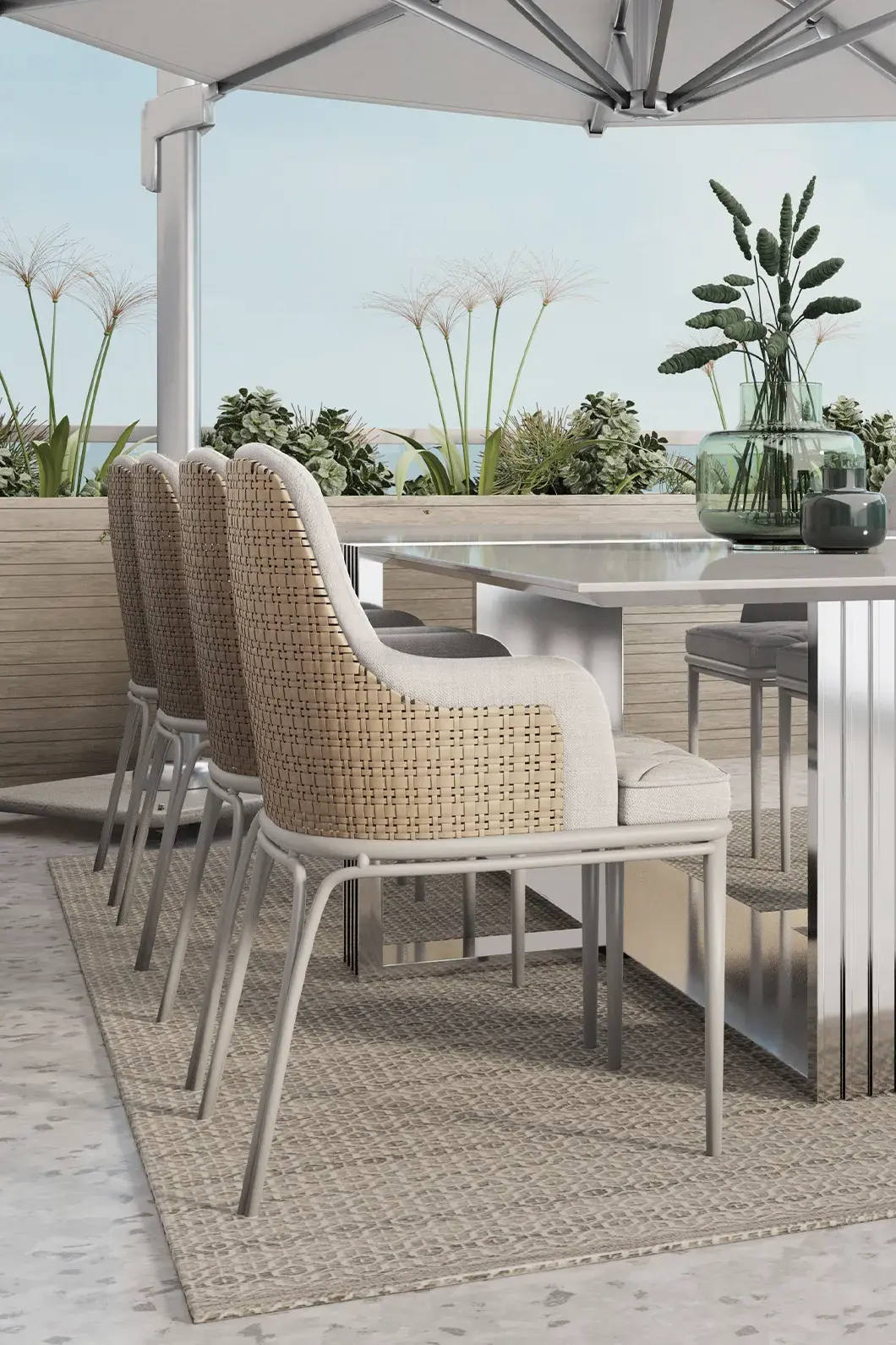 Regal Holz‑Gartenstuhl - 1