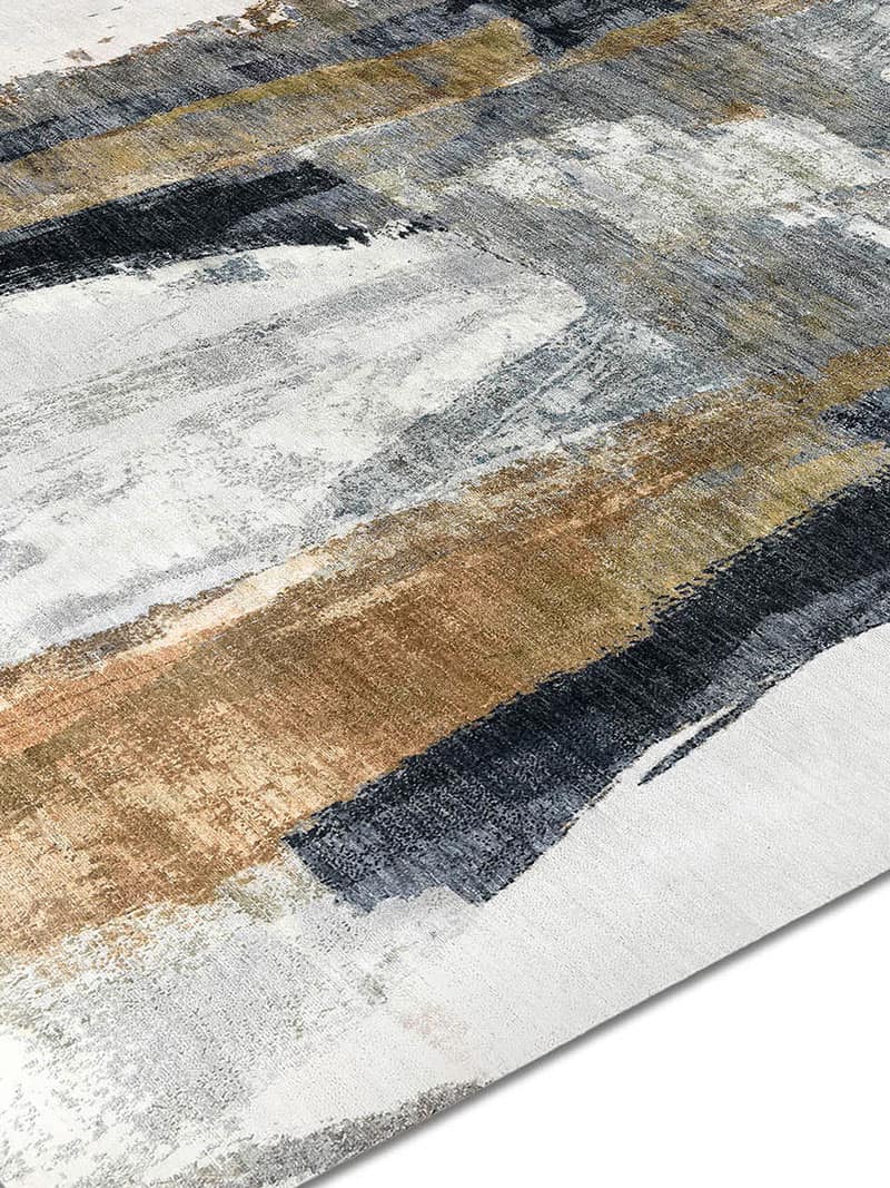 GreenRust auf Hellgrau Teppich | Größe: 274 x 365 cm