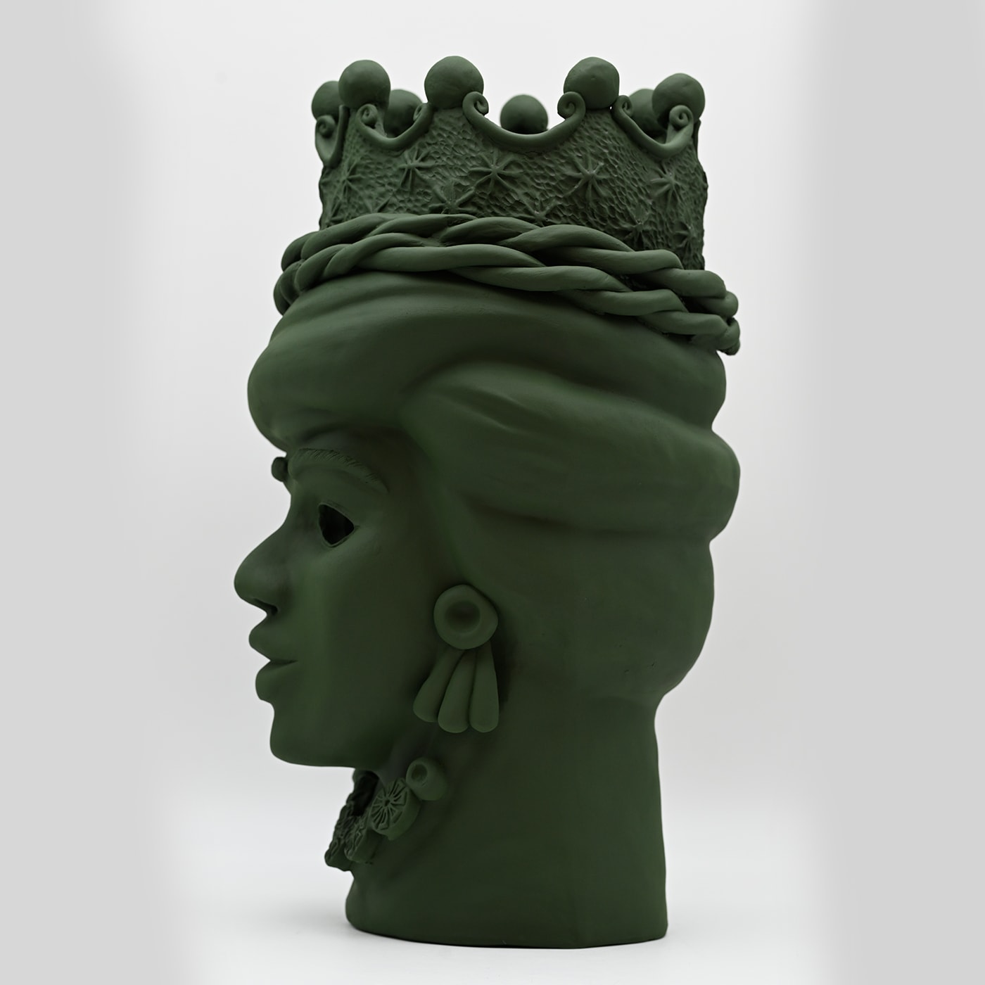 Grüne handgefertigte Skulptur