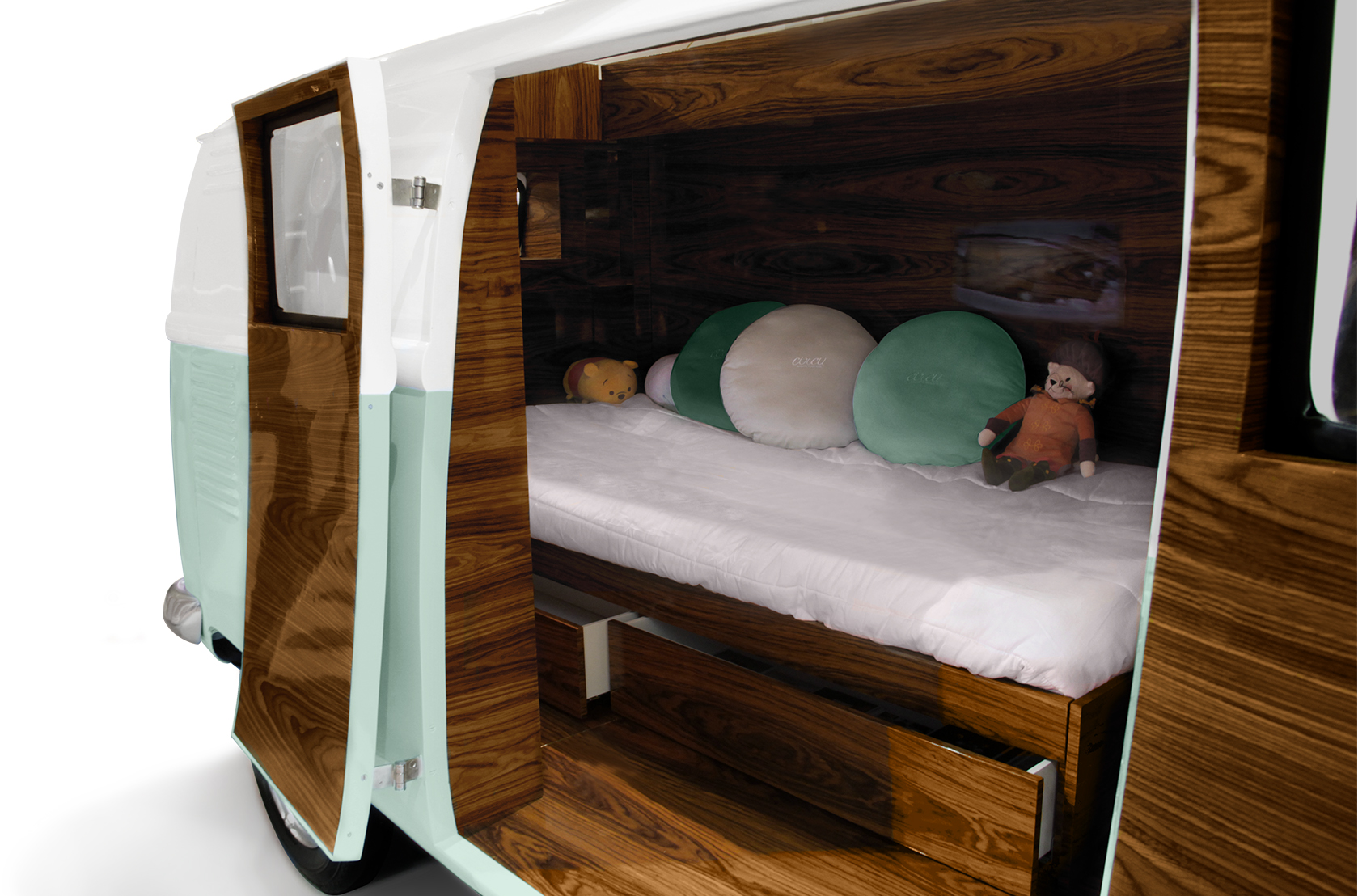 Traveler’s Caravan grünes Schlafzimmer‑Set