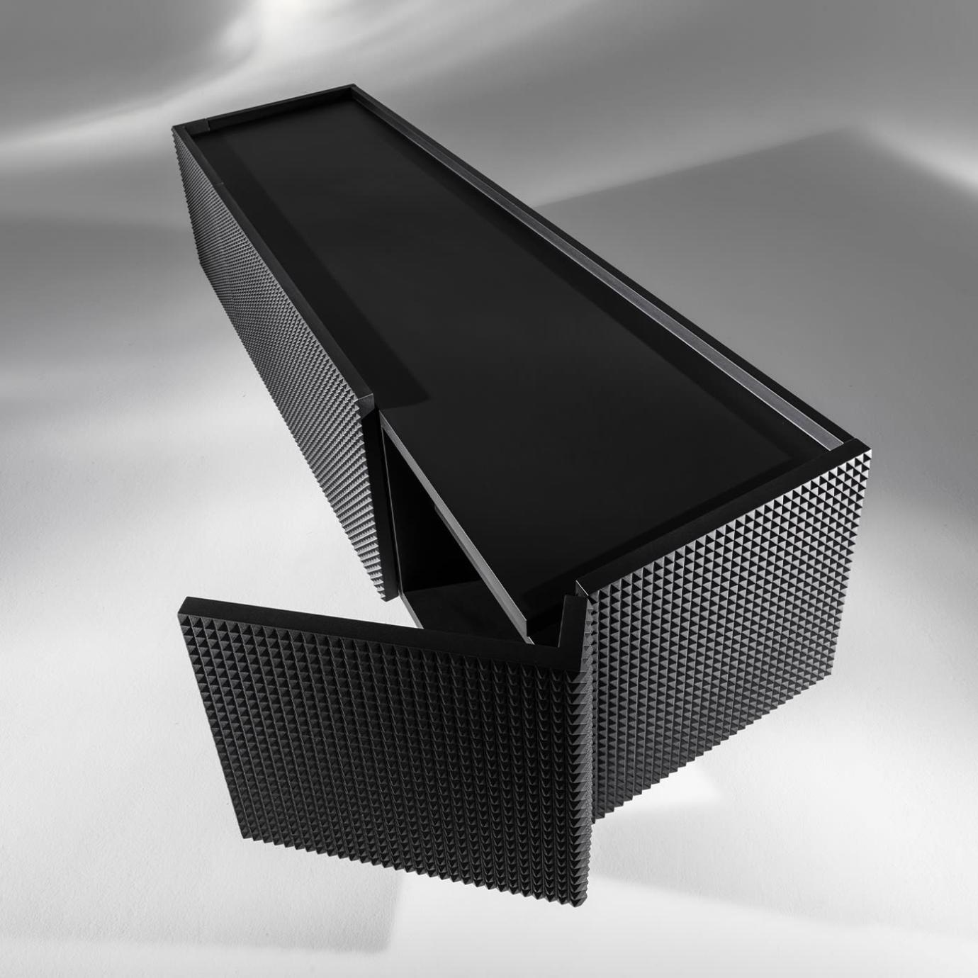 Schwarzes TV-Sideboard