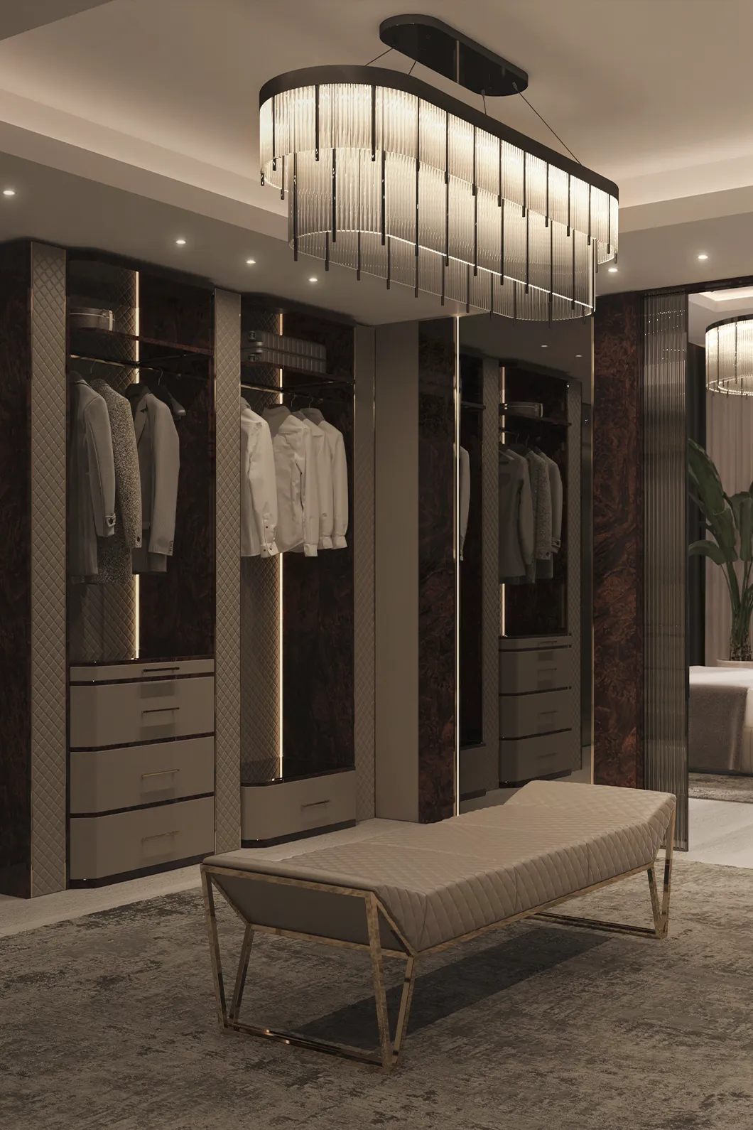 Cadence Beigefarbenes Schranksystem - 1