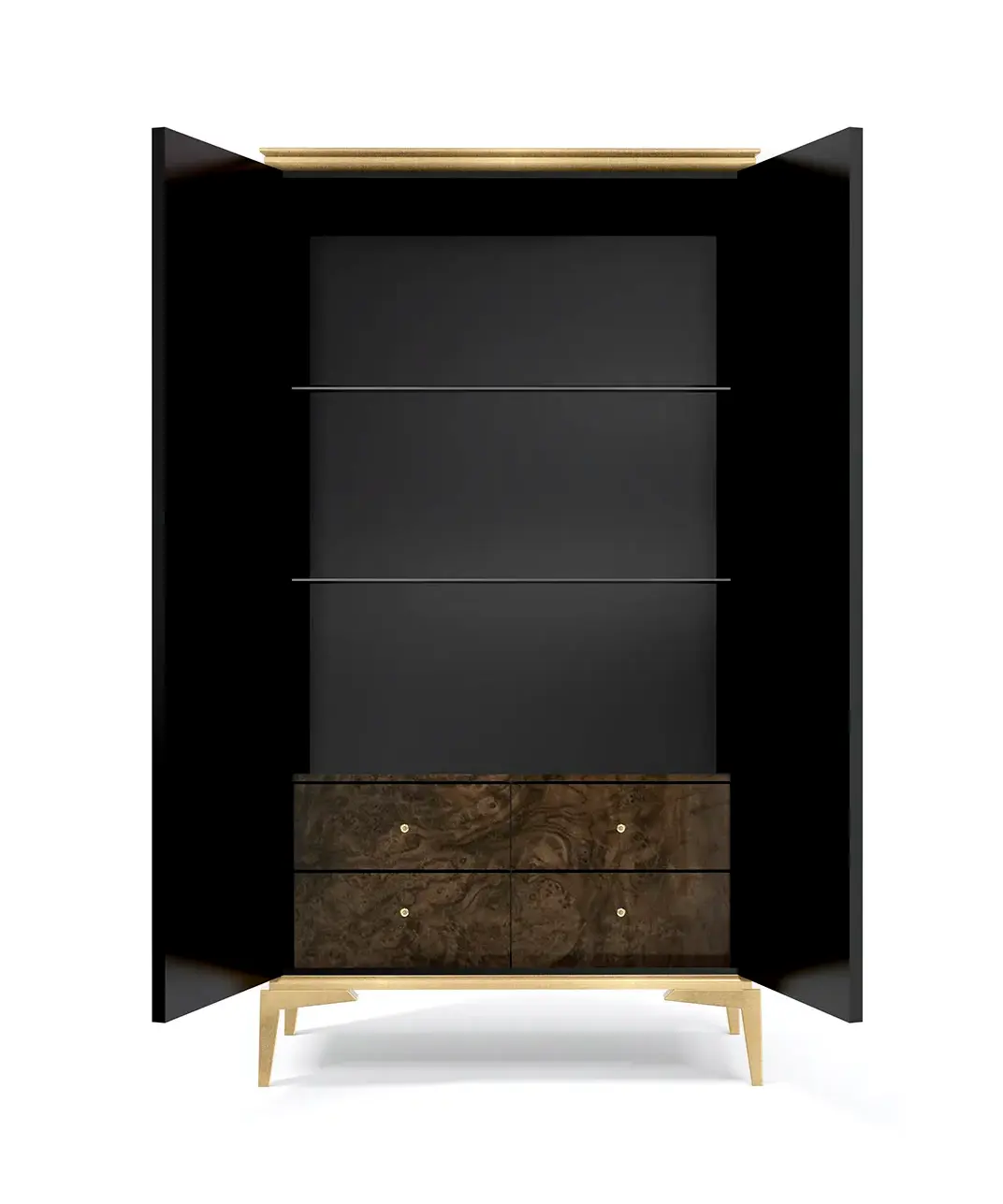 Nirvana Walnusswurzel‑Furnier‑Armoire